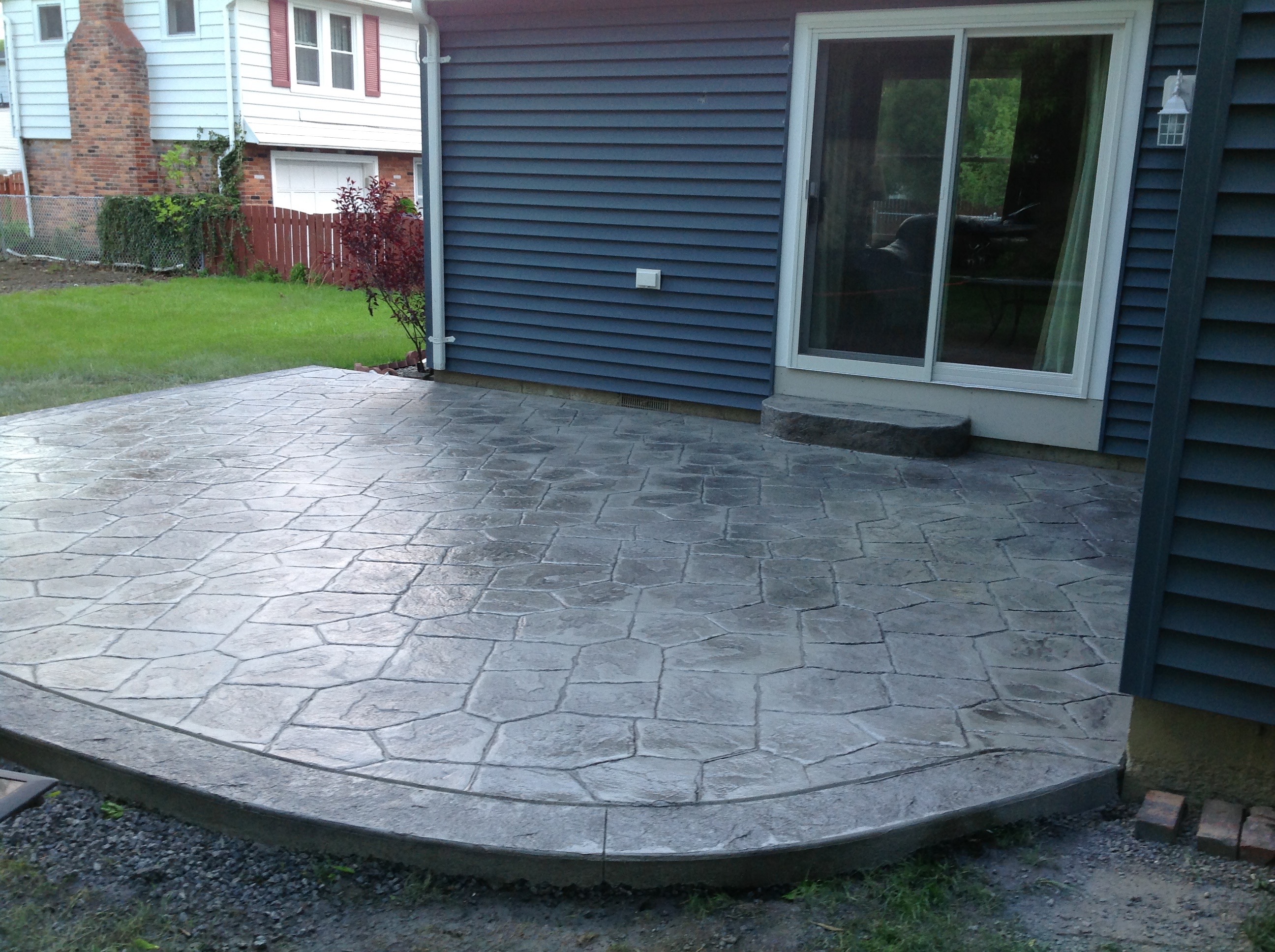 Stamped Concrete Patio Hamburg