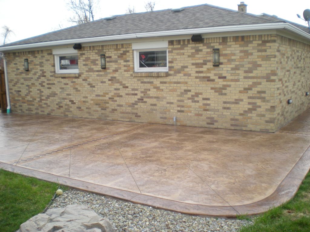 Stamped Concrete Patio Concrete Driveways Stamped Concrete