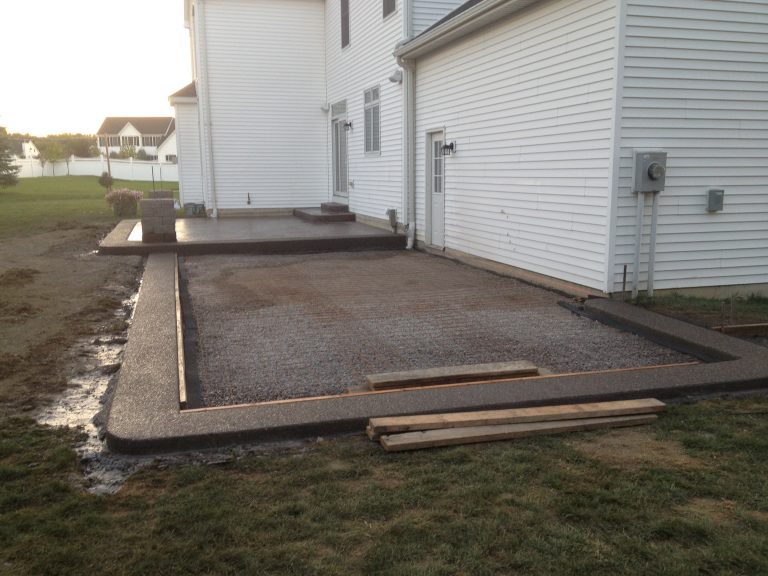 Stamped & Exposed aggregate patios Concrete Driveways Stamped