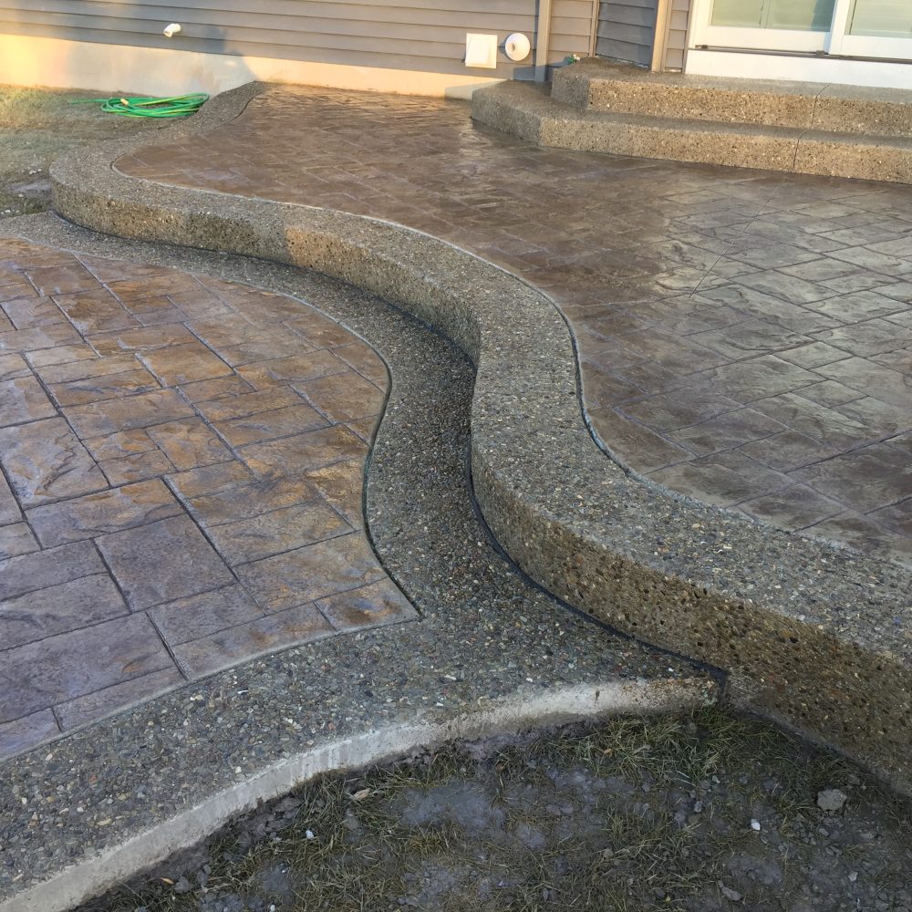 Exposed Aggregate Concrete Concrete Driveways Stamped Concrete Landscape Construction