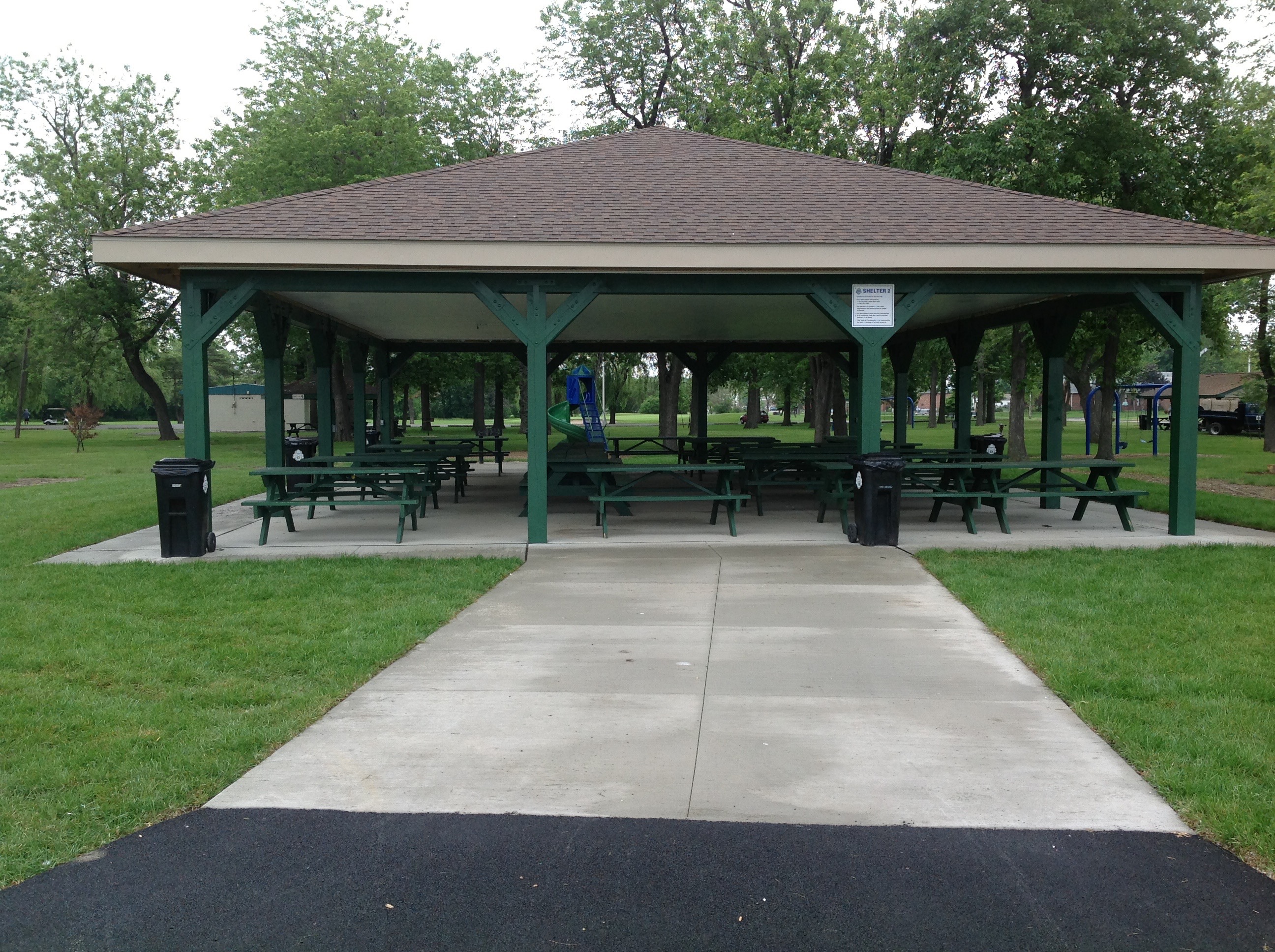 Concrete for park Pavillion