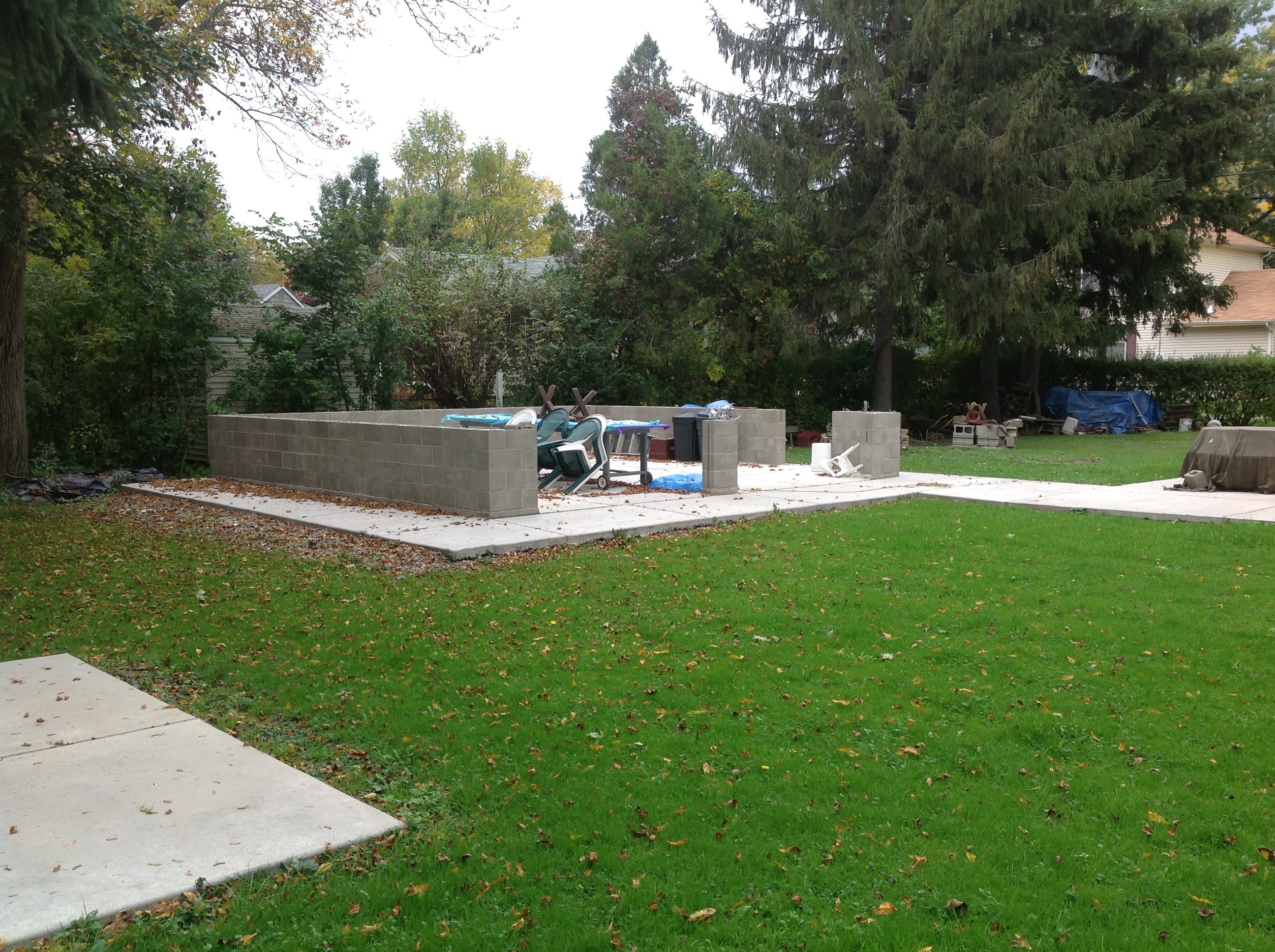 Concrete pad & Block Work