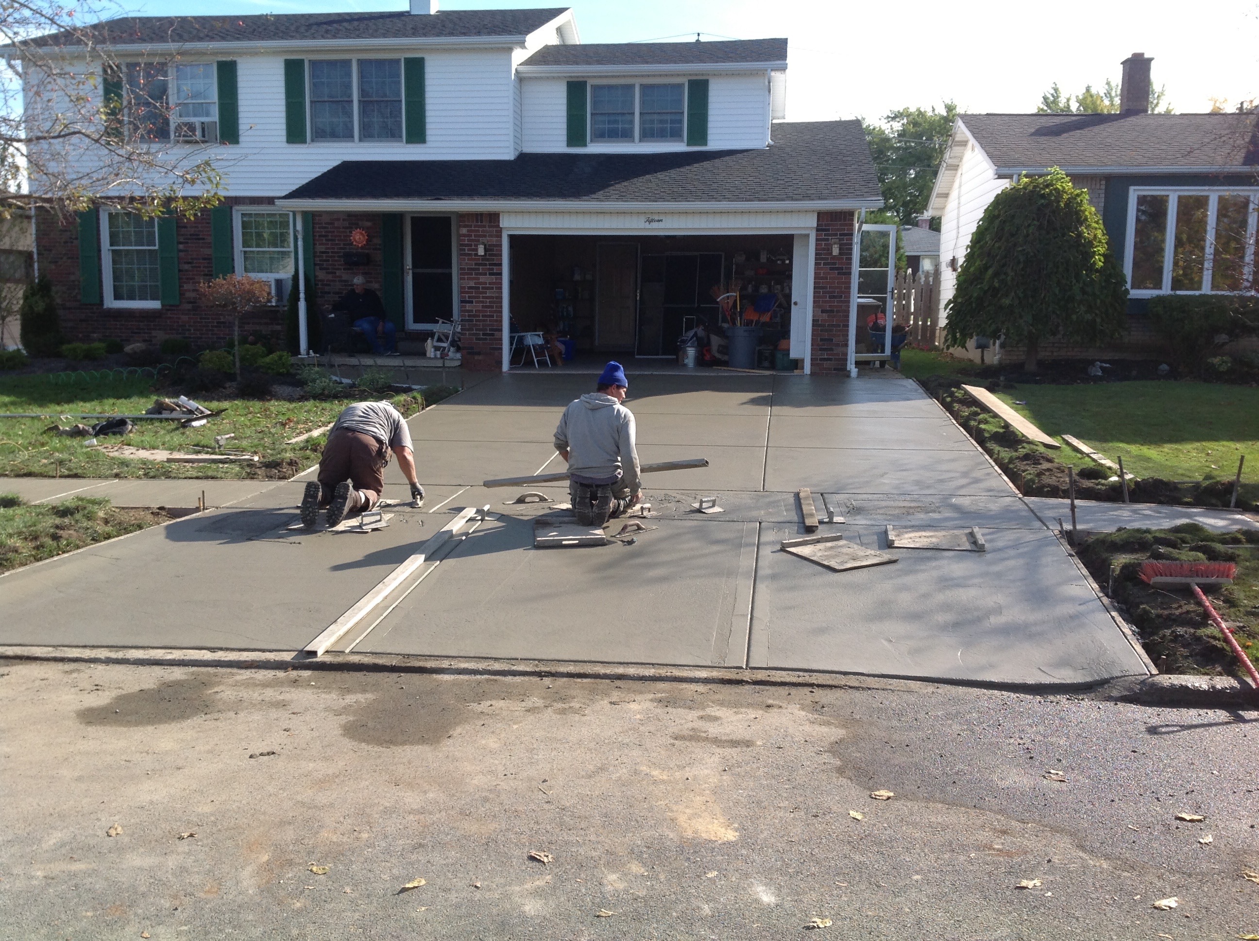 Concrete Driveway In Progress Concrete Driveway In Progress