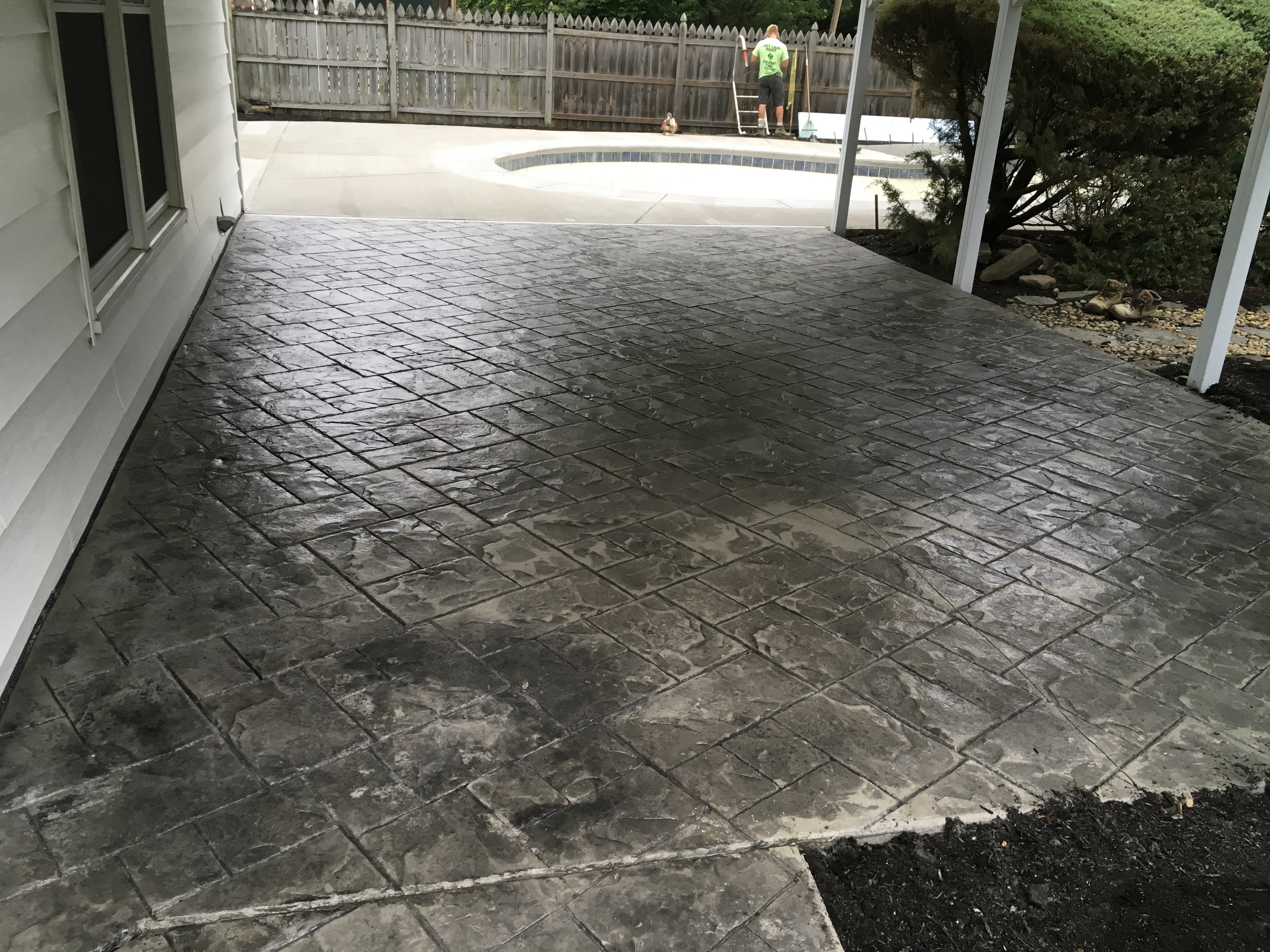 Stamped Patio & Pool Surround