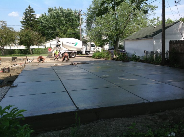 Concrete garage Pad & Driveway South Buffalo Concrete Driveways