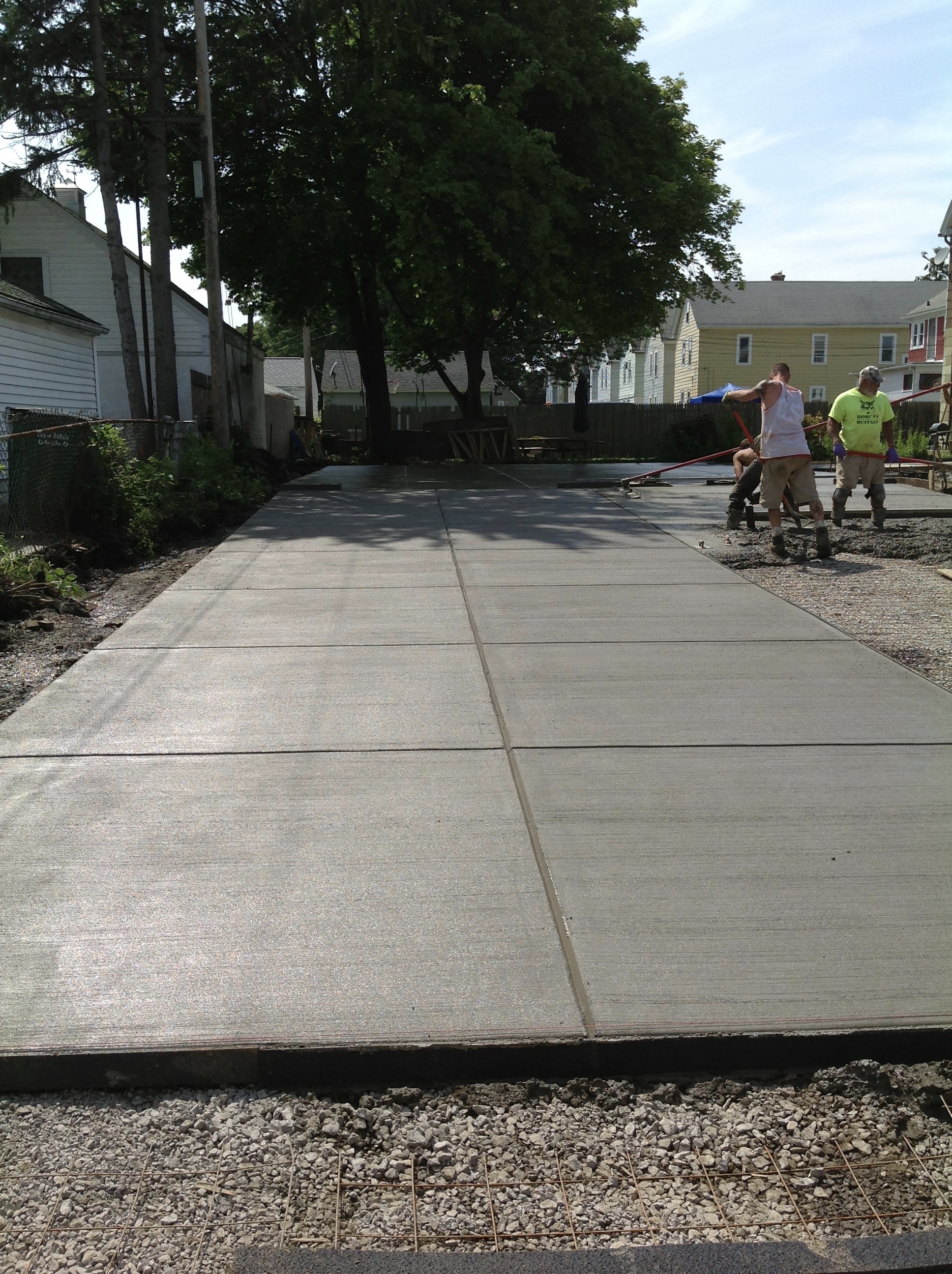 Concrete garage Pad & Driveway South Buffalo Concrete Driveways