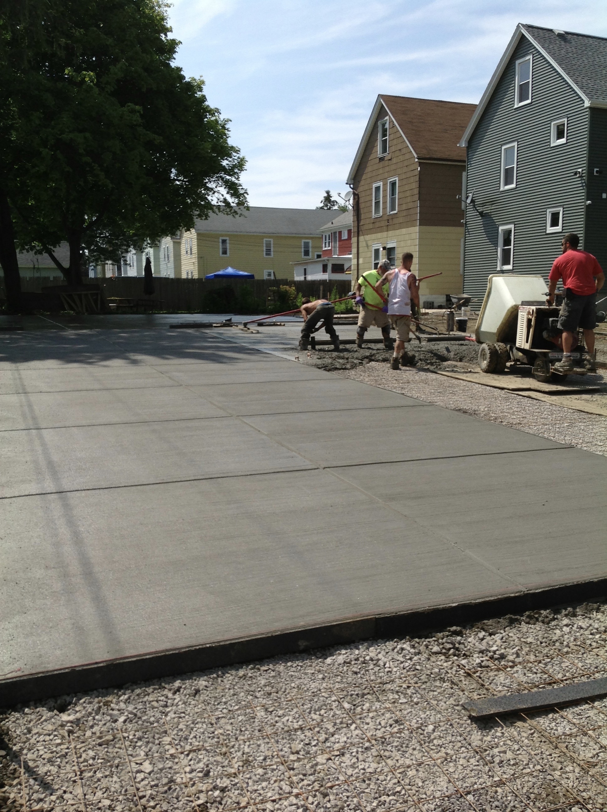 Concrete garage Pad & Driveway South Buffalo Concrete Driveways