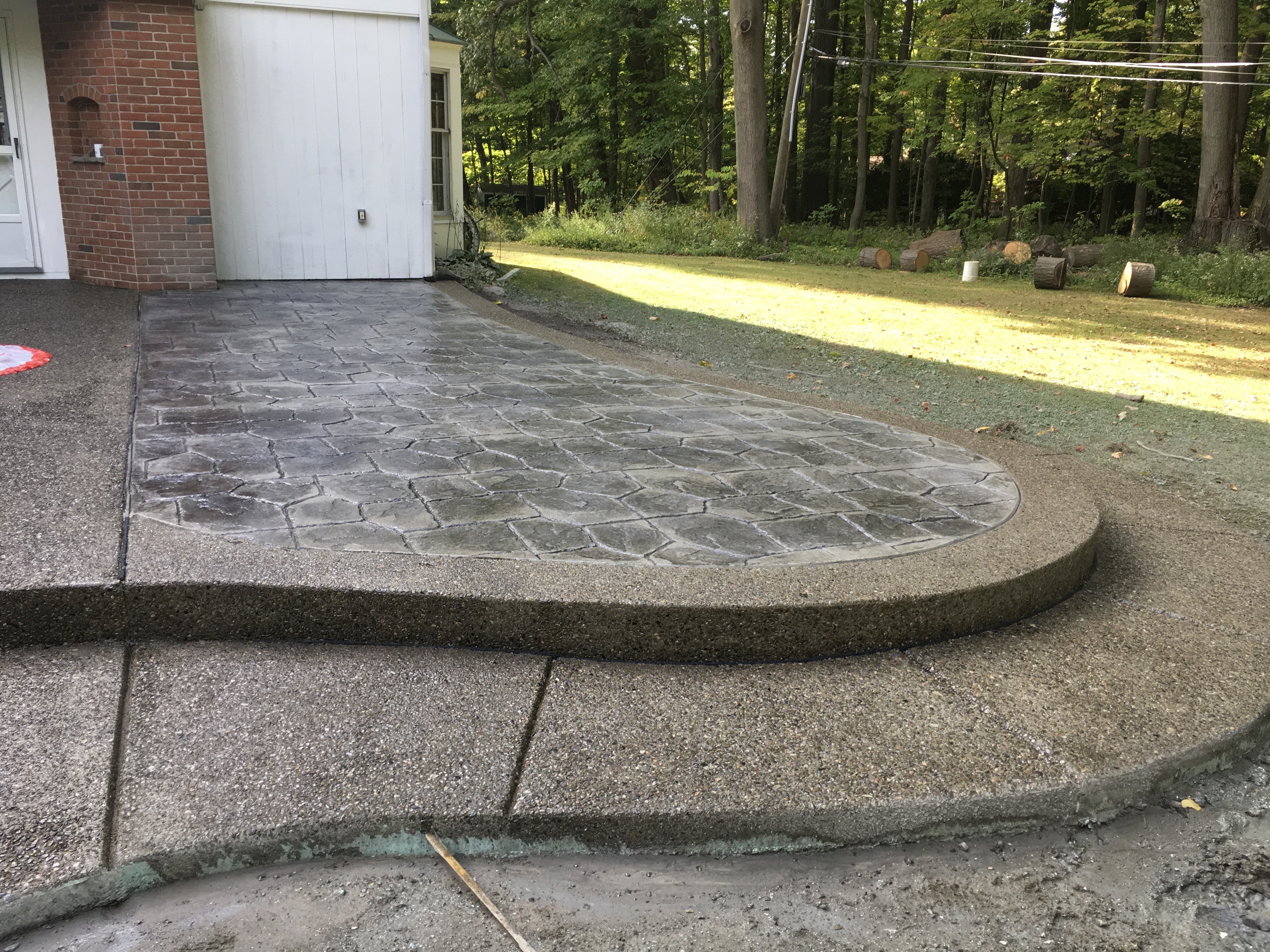 Stamped & Exposed Aggregate Patio Orchard Park