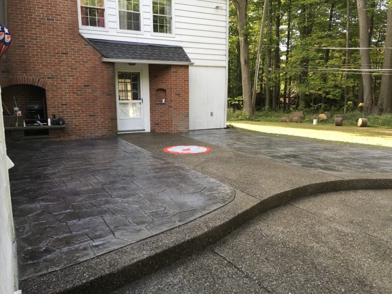 Stamped & Exposed Aggregate Patio Orchard Park Concrete Driveways
