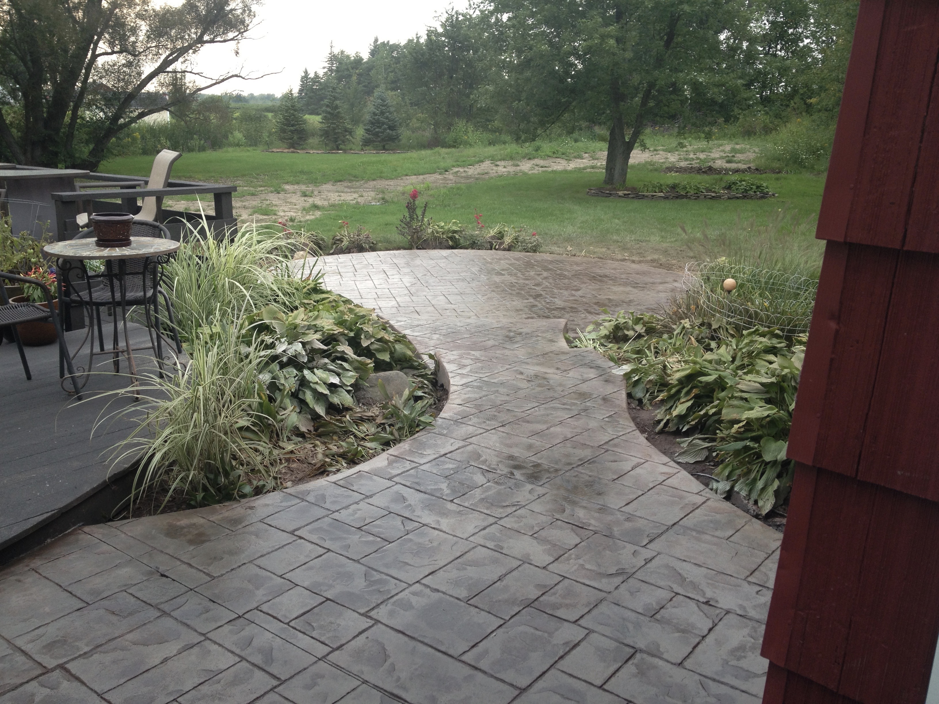 Stamped Concrete Patio Clarence