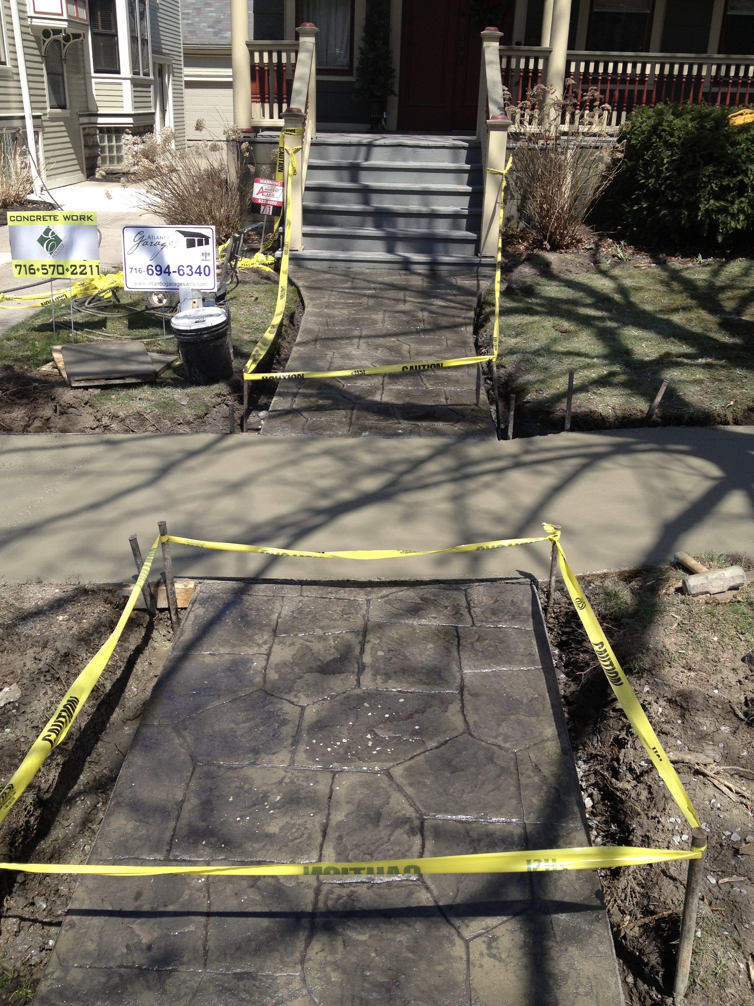 Stamped Concrete Side walk