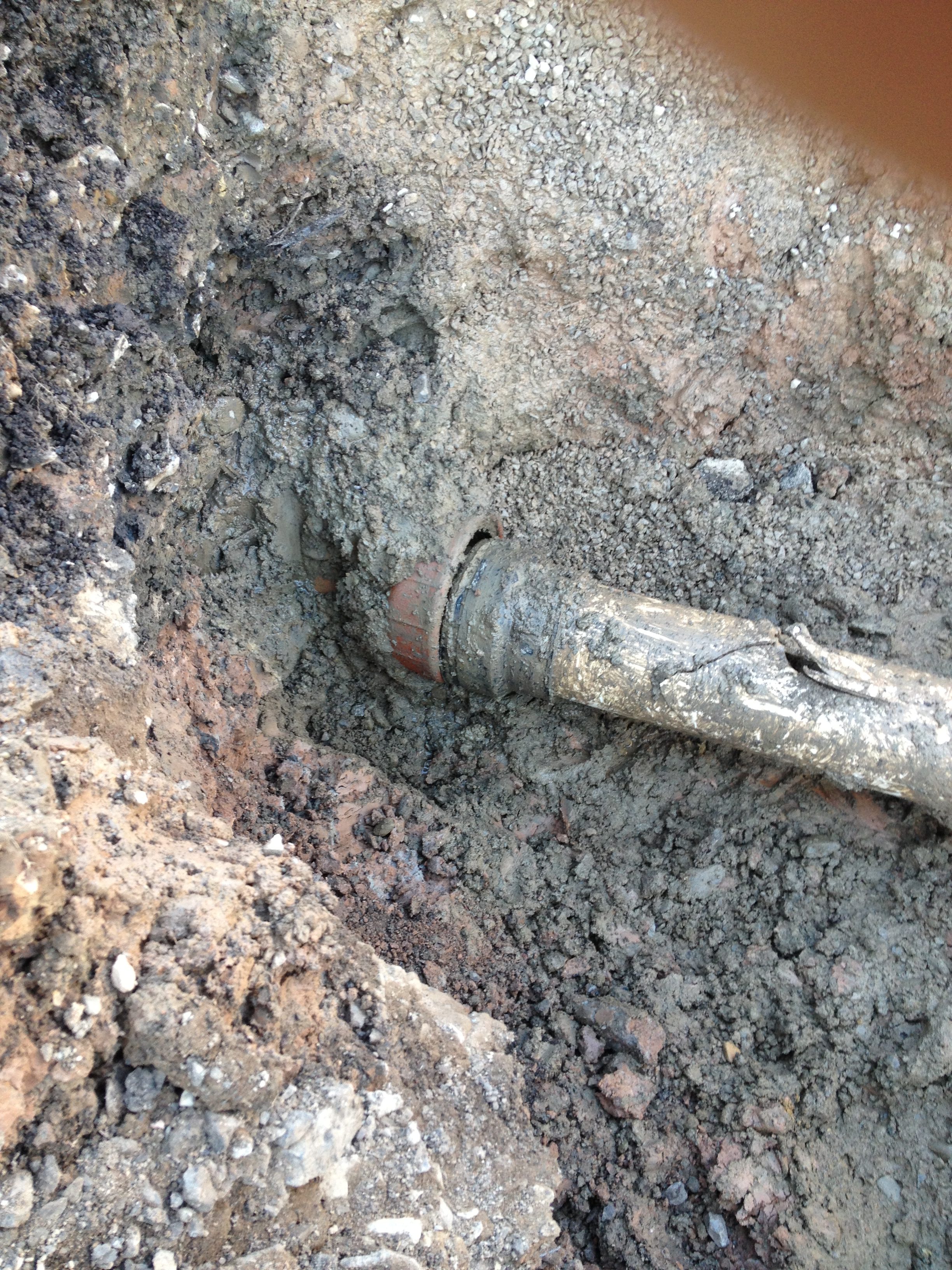 Commercial site work pipes