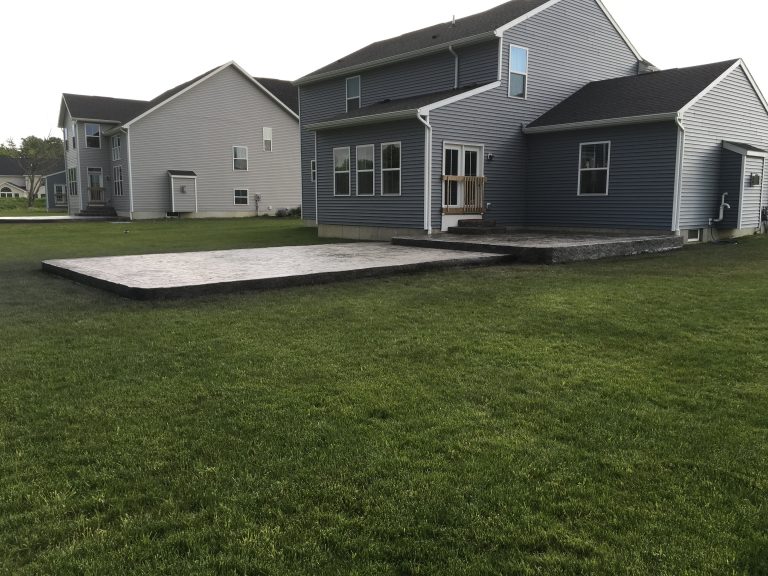 Multilevel Stamped Concrete Patio Concrete Driveways Stamped