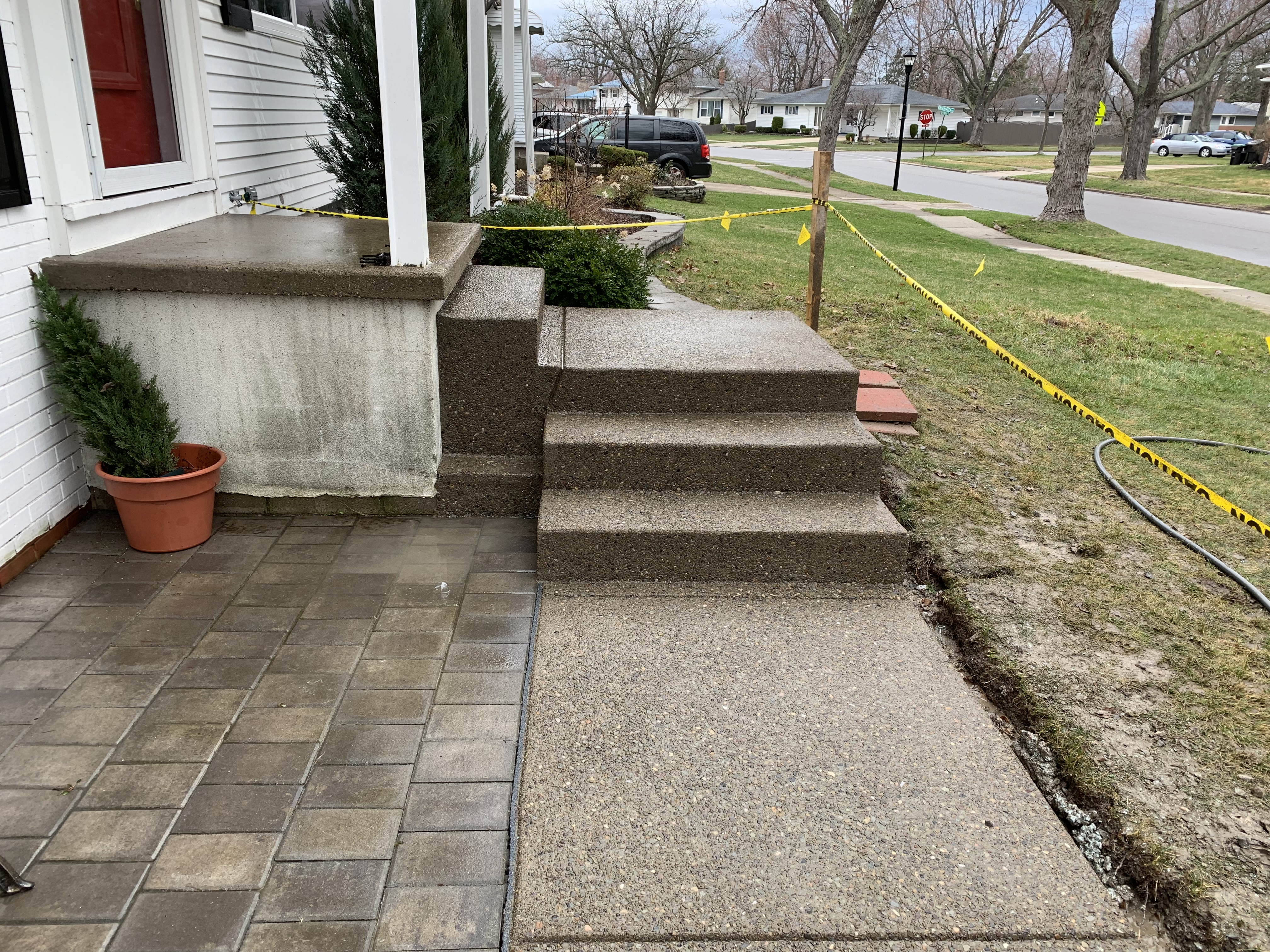 Sidewalk & Stairs Exposed Aggregate