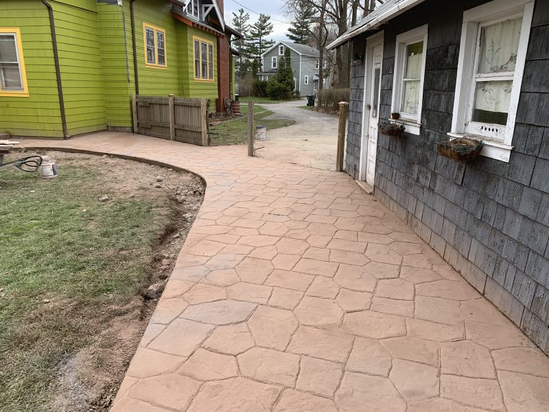 Huge Stamped Concrete Patio & Walkway Concrete Driveways Stamped Concrete Landscape